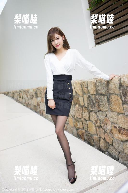 MiStar魅妍社 - 赵欢颜Jessica黑白写真：高清还原你的浓眉大眼与白皙皮肤的攻略